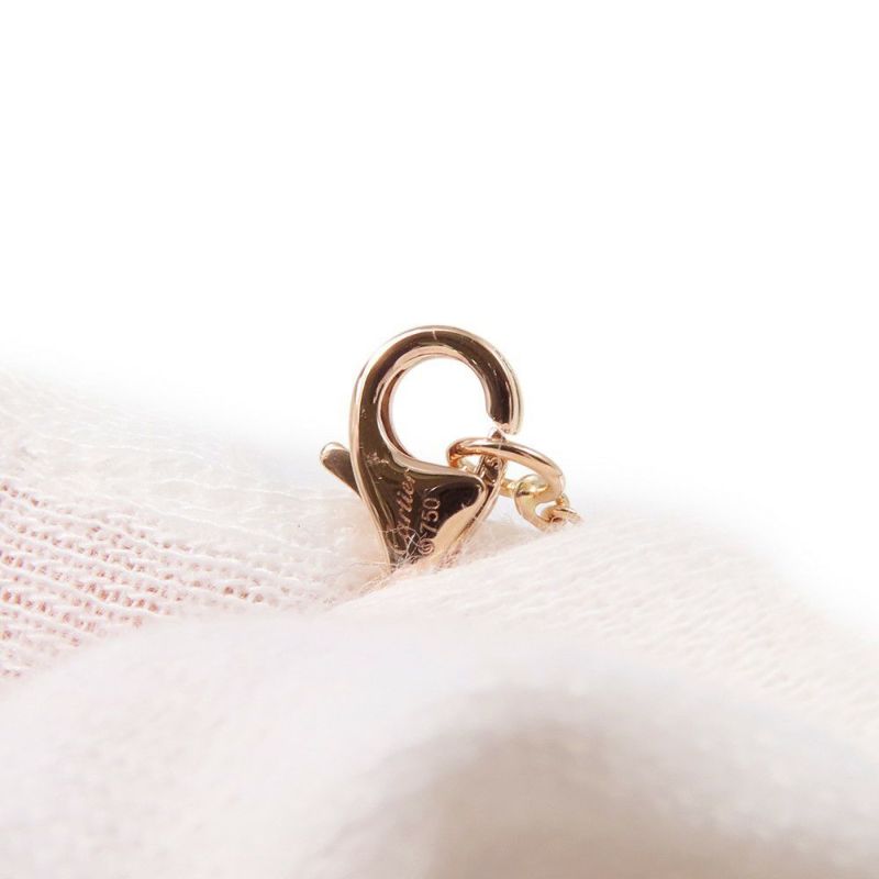 カルティエ ネックレス LOVE ネックレス パヴェ ダイヤモンド 3P ブラックセラミック/K18PGピンクゴールド ラブサークル ペンダント