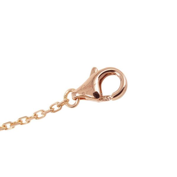 カルティエ ネックレス LOVE ネックレス パヴェ ダイヤモンド 3P ブラックセラミック/K18PGピンクゴールド ラブサークル ペンダント