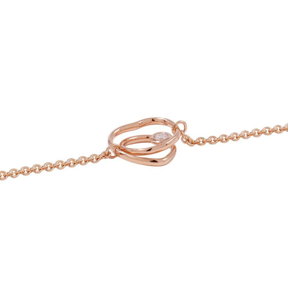 エルメス ブレスレット ヴェルティージュ・クール ブレスレット ダイヤモンド 1P 0.05ct K18PGピンクゴールド サイズST Vertige Coeur