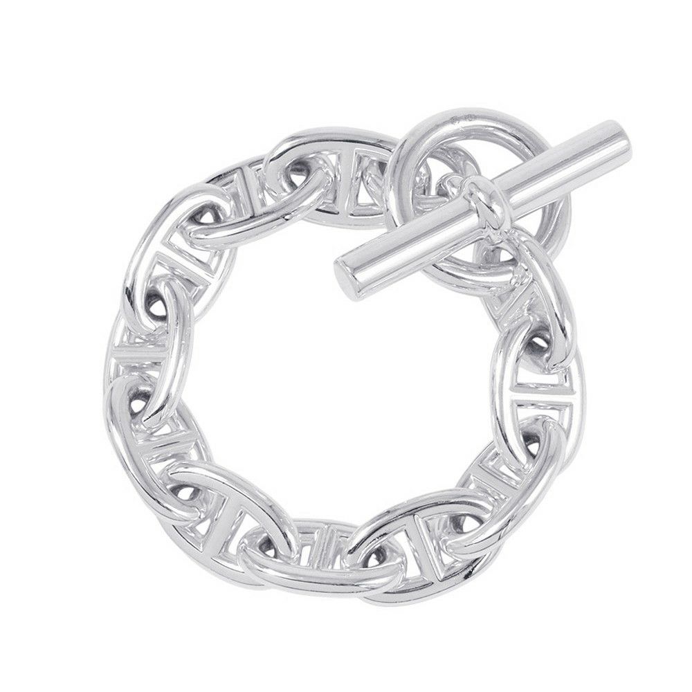 エルメス ブレスレット シェーヌダンクルTGM 11コマ SV925シルバー HERMES ジュエリー