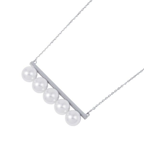 タサキ ネックレス バランス シグネチャー K18WGホワイトゴールド