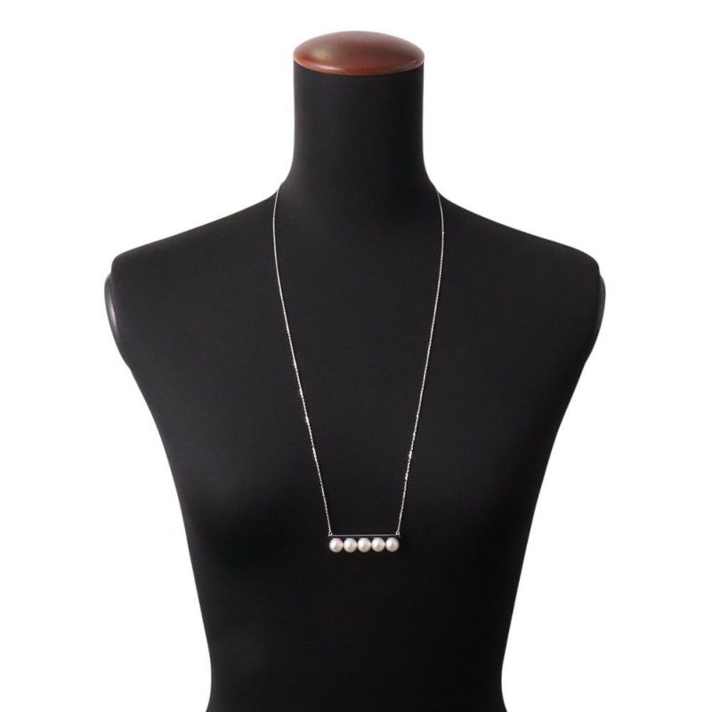 タサキ ネックレス バランス シグネチャー K18WGホワイトゴールド あこや真珠 P-15884-18KWG ジュエリー
