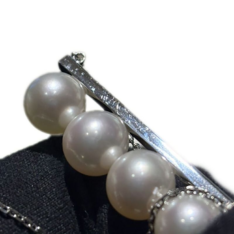 タサキ ネックレス バランス シグネチャー K18WGホワイトゴールド あこや真珠 P-15884-18KWG ジュエリー