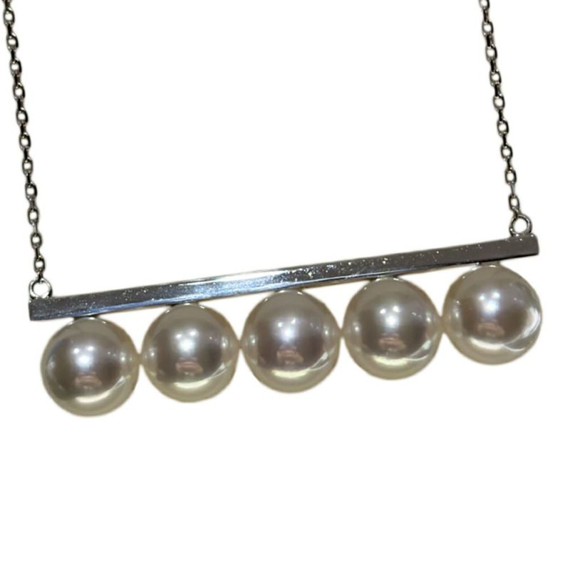 タサキ ネックレス バランス シグネチャー K18WGホワイトゴールド あこや真珠 P-15884-18KWG ジュエリー