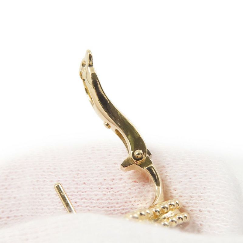 ヴァンクリーフ&アーペル ピアス ヴィンテージ アルハンブラ イヤリング カーネリアン K18YGイエローゴールド VCARD40400