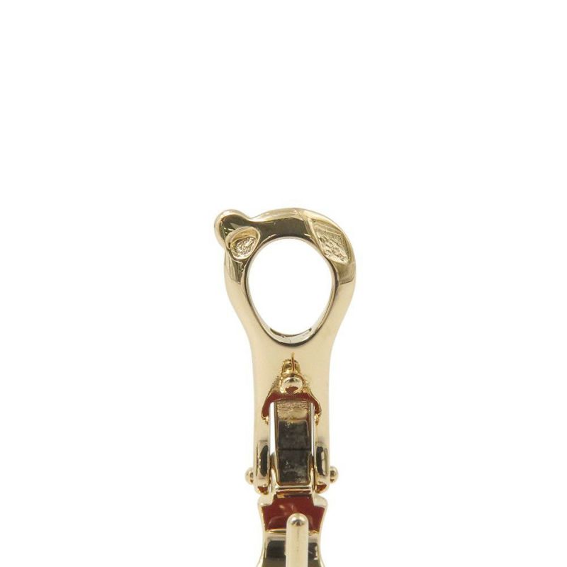 ヴァンクリーフ&アーペル ピアス ヴィンテージ アルハンブラ イヤリング カーネリアン K18YGイエローゴールド VCARD40400