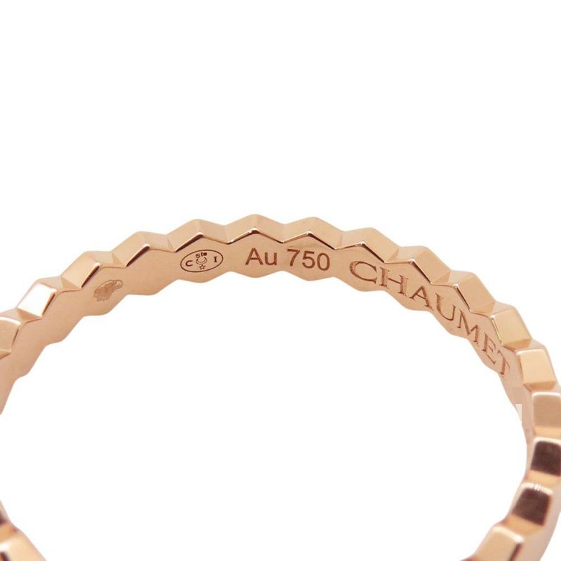 ショーメ リング ビーマイラブ コレクション ハニカムリング K18PGピンクゴールド リングサイズ54 081931 CHAUMET