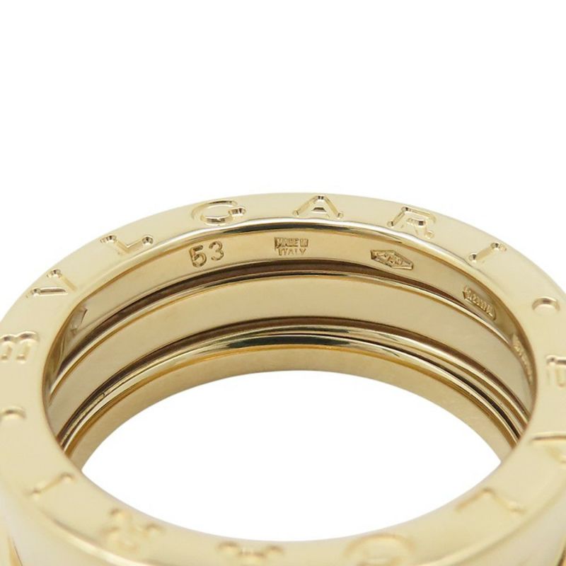 ブルガリ リング ビーゼロワン B-zero1 2バンド K18YGイエローゴールド サイズ53 BVLGARI 指輪 ジュエリー