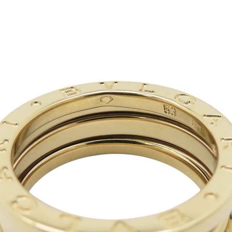 ブルガリ リング ビーゼロワン B-zero1 2バンド K18YGイエローゴールド サイズ53 BVLGARI 指輪 ジュエリー