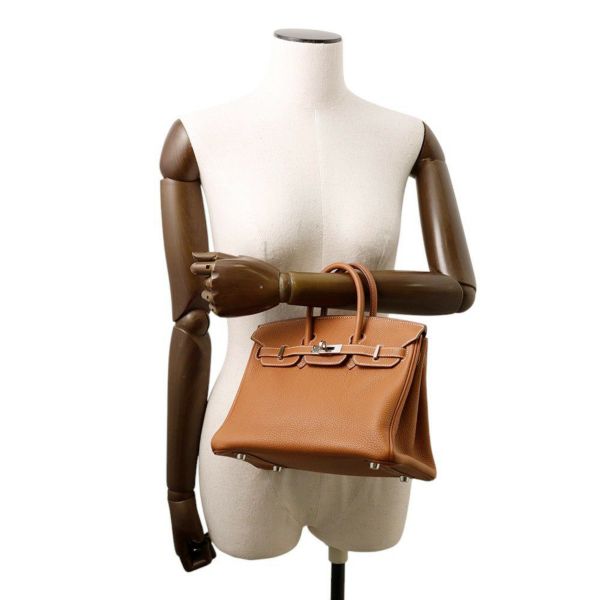エルメス バーキン25 ゴールド/シルバー金具 トゴ Z刻印 HERMES Birkin ハンドバッグ