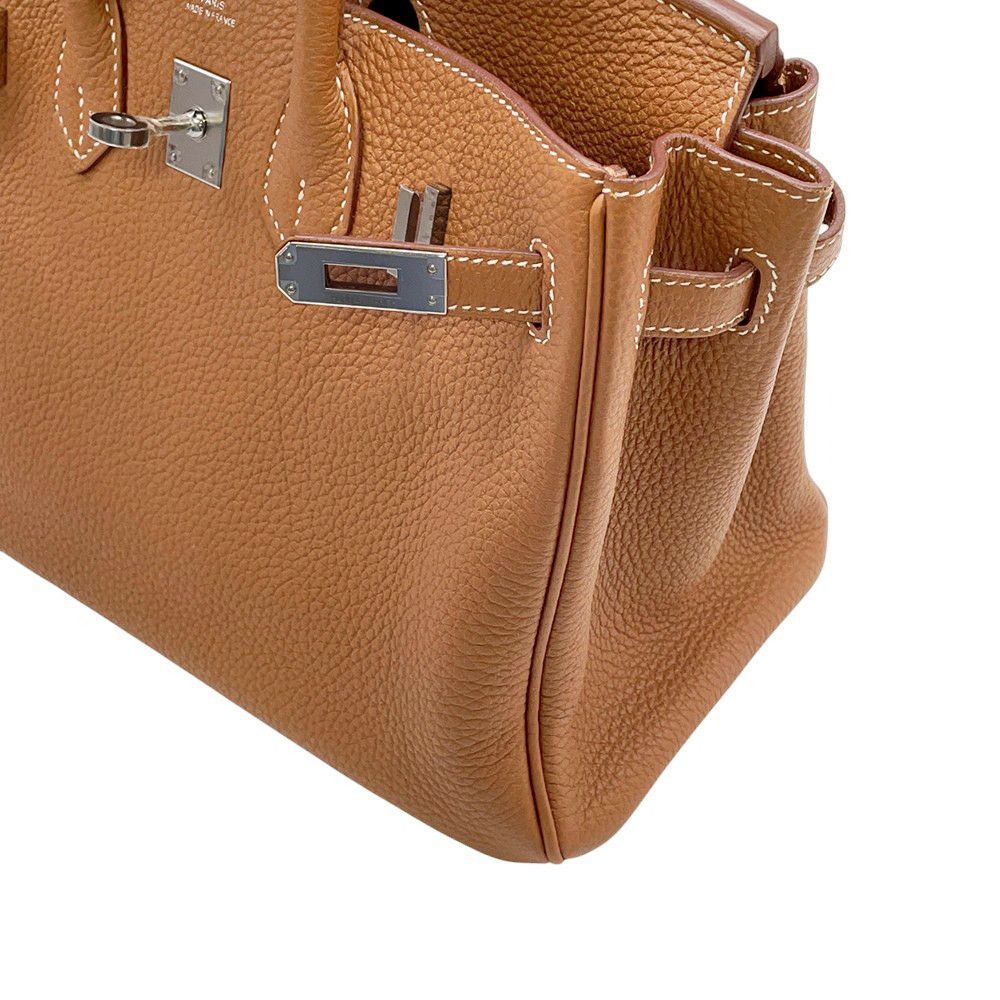 エルメス バーキン25 ゴールド/シルバー金具 トゴ Z刻印 HERMES Birkin ハンドバッグ