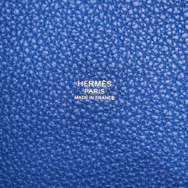 エルメス ハンドバッグ ピコタンロックMM ブルーロワイヤル/ゴールド金具 トリヨンモーリス Z刻印