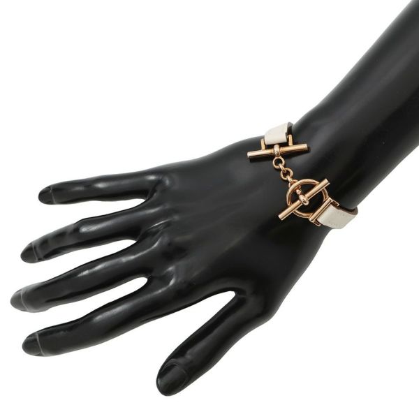 エルメス ブレスレット クロワジエール ナタ/ピンクゴールド金具 スイフト K刻印 サイズT2 HERMES アクセサリー