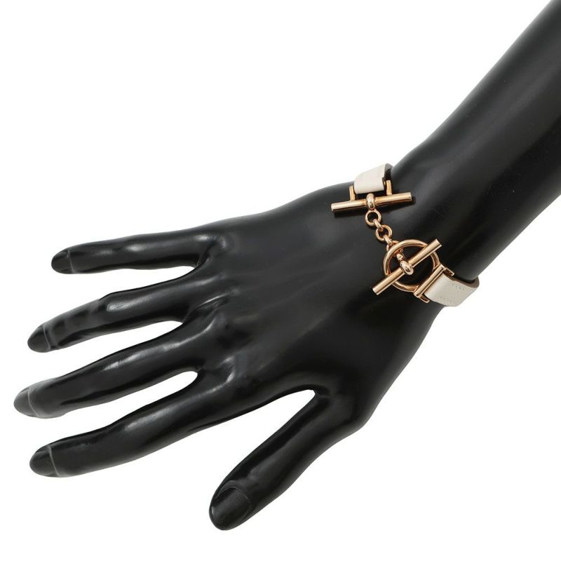 エルメス ブレスレット クロワジエール ナタ/ピンクゴールド金具 スイフト K刻印 サイズT2 HERMES アクセサリー