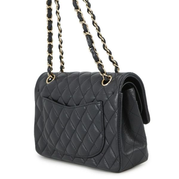 シャネル チェーンショルダーバッグ マトラッセ23 ココマーク ダブルチェーン キャビアスキン A01113 CHANEL