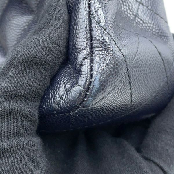 シャネル チェーンショルダーバッグ マトラッセ23 ココマーク ダブルチェーン キャビアスキン A01113 CHANEL