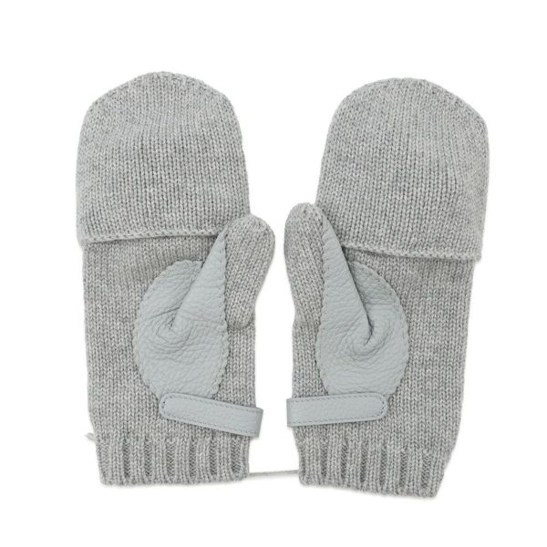 エルメス グローブ ボルチモア カシミヤ レザー サイズM HERMES 2way手袋