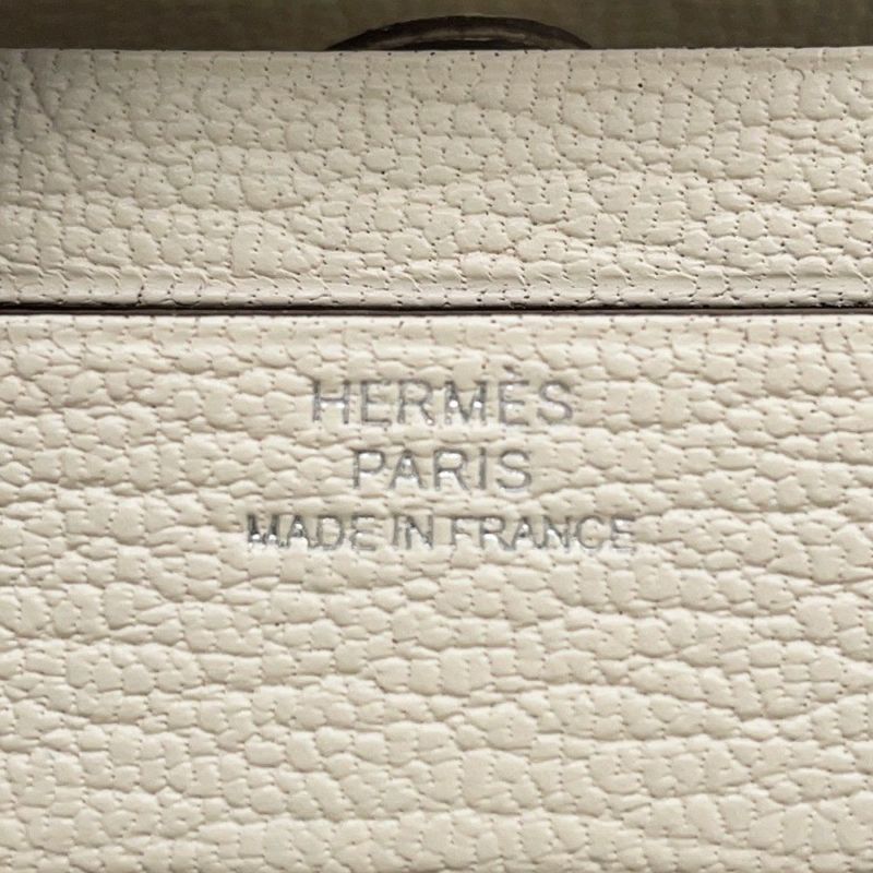 エルメス リップケース  ミロワール ナタ シェブルミゾル W刻印 HERMES ポーチ