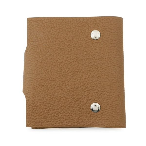 エルメス ノートカバー ユリスPM ゴールド/シルバー金具 トゴ W刻印 手帳カバー