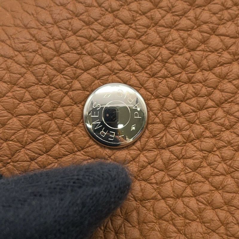 エルメス ノートカバー ユリスPM ゴールド/シルバー金具 トゴ W刻印 手帳カバー