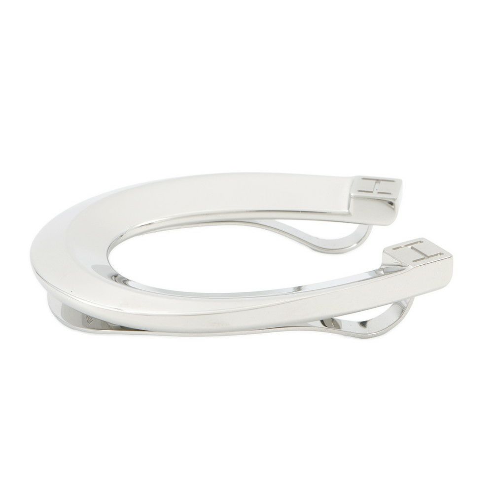 エルメス マネークリップ Luck シルバー HERMES 財布 メンズ ラック ホースシュー 馬蹄