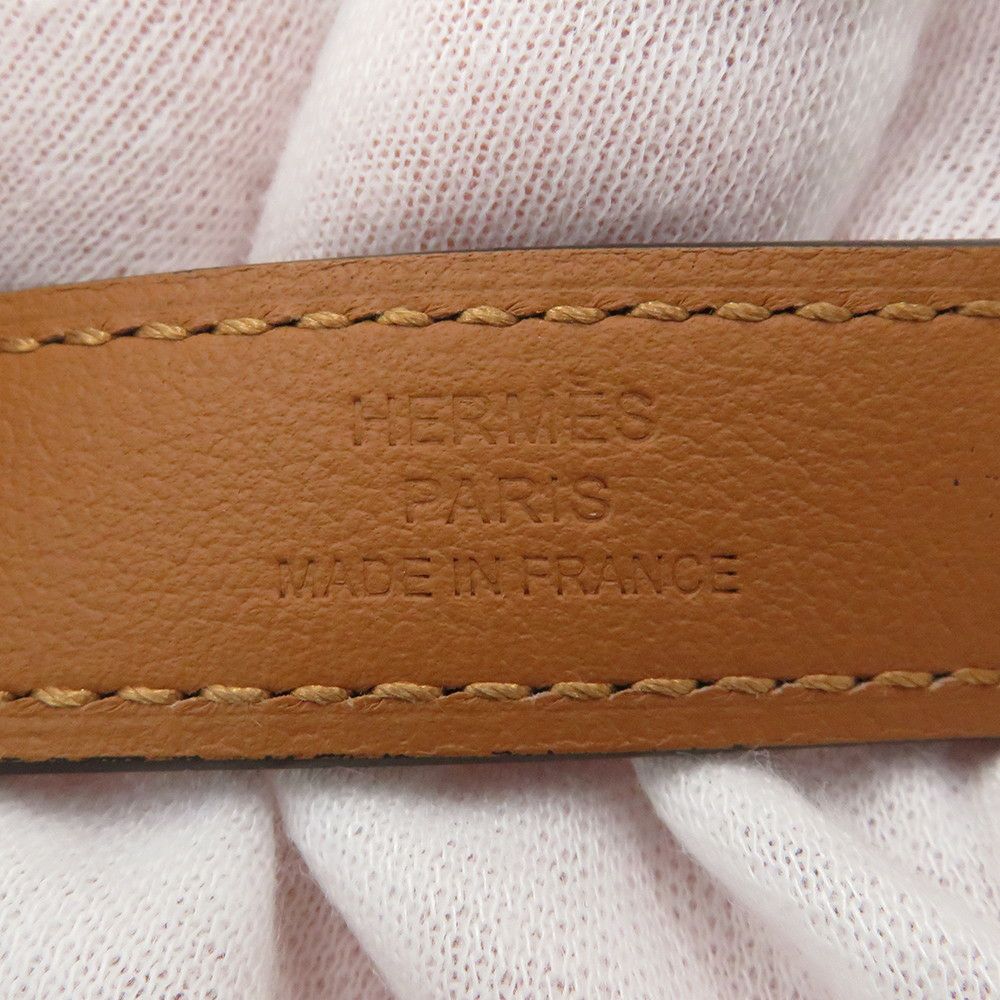 エルメス ケリーベルト18 ニューホワイト/ピンクゴールド金具 エプソン W刻印 HERMES べルト 白