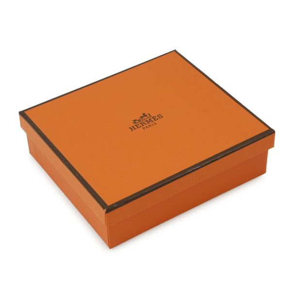 エルメス カードケース ベアン ミニ 小銭入れ付き ブラック/シルバー金具 シェブルミゾル B刻印 HERMES 名刺入れ コインケース 黒