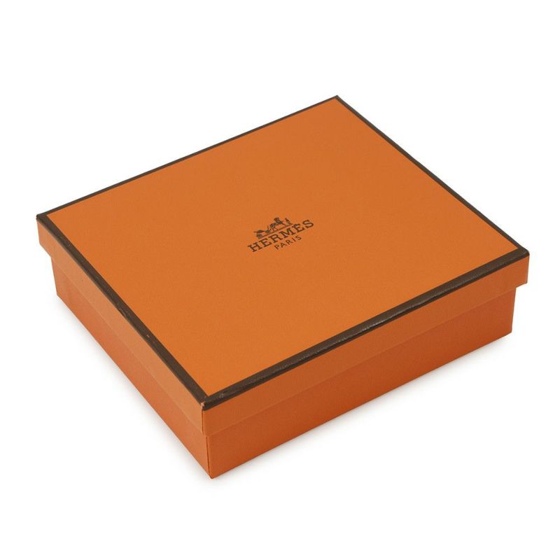 エルメス カードケース ベアン ミニ 小銭入れ付き ブラック/シルバー金具 シェブルミゾル B刻印 HERMES 名刺入れ コインケース 黒