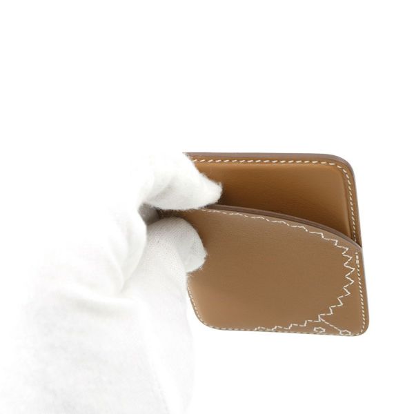 エルメス カードケース MagSafe エマン エリッソン ゴールド スイフト B刻印 HERMES マグネット