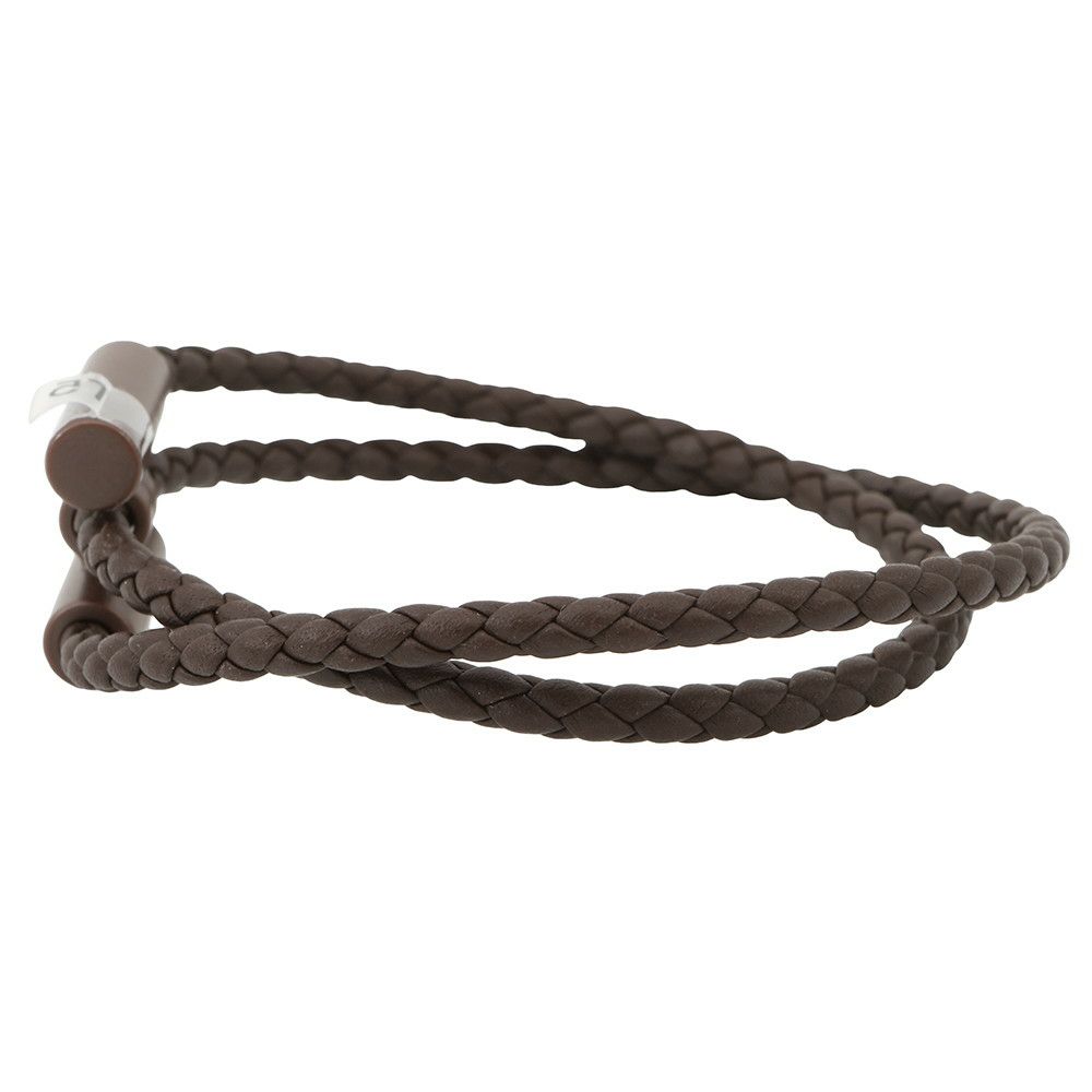 エルメス ブレスレット トゥルニ トレッセ  ブラウン/ブラウン金具 スイフト サイズT5 HERMES アクセサリー ソーブラウン メンズ
