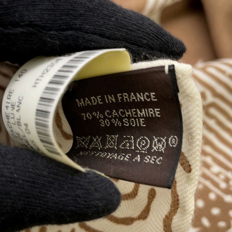 エルメス ストール カレ140 カレジェアン クレール・ドゥ・リュンヌ カシミヤ シルク 2023秋冬