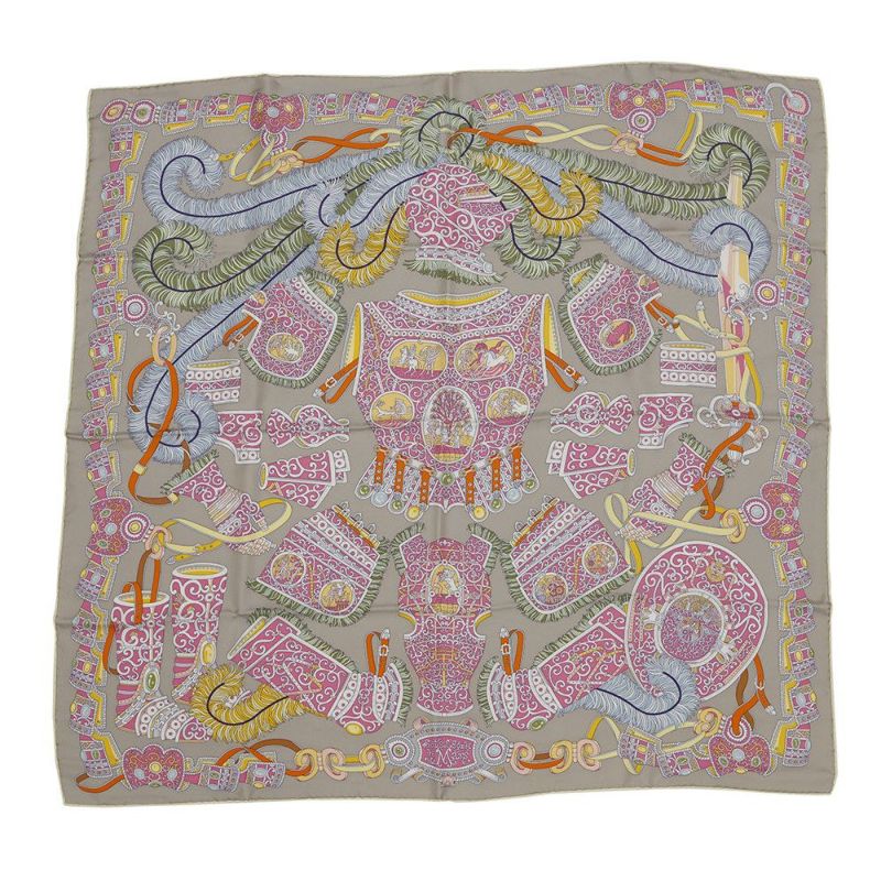 エルメス スカーフ カレ ウォッシュ 90 軍神マルス Sous l'Egide de Mars HERMES シルクスカーフ 2022春夏