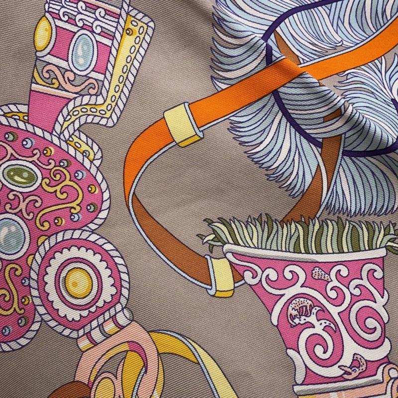 エルメス スカーフ カレ ウォッシュ 90 軍神マルス Sous l'Egide de Mars HERMES シルクスカーフ 2022春夏