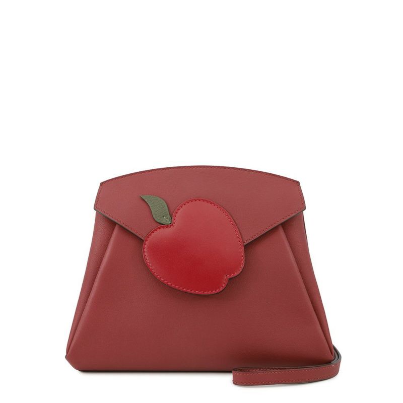 エルメス ポーチ トゥッティフルッティ 23 ルージュグレナ/シルバー金具 スイフト/タデラクト X刻印 HERMES リンゴ