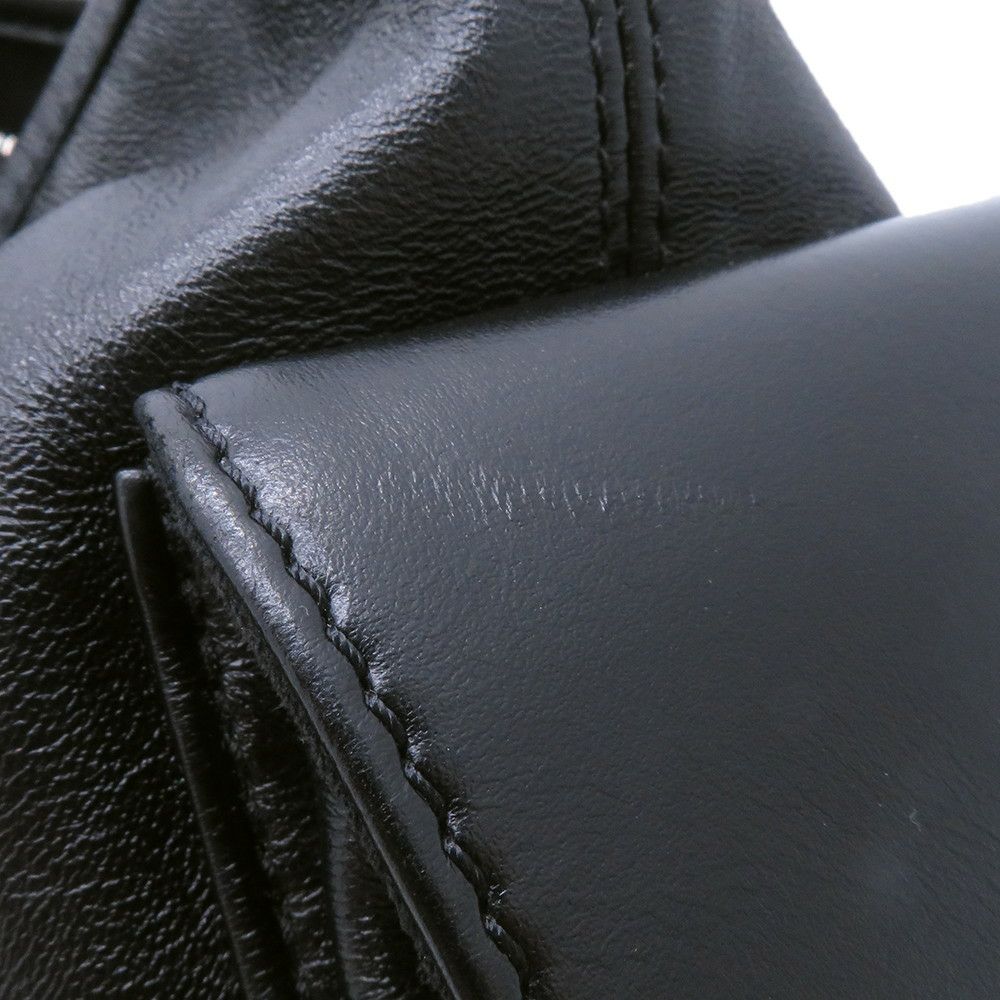 ルイヴィトン ショルダーバッグ ラムレザー キャリーオール・カーゴ バイブ PM M24861 LOUIS VUITTON ヴィトンブラック 黒