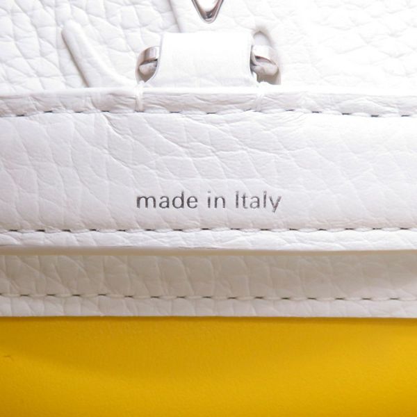 ルイヴィトン ハンドバッグ トリヨンレザー/ペインティッド ドット カプシーヌ LV×YK BB M21637 2way 草間弥生 コラボ 白