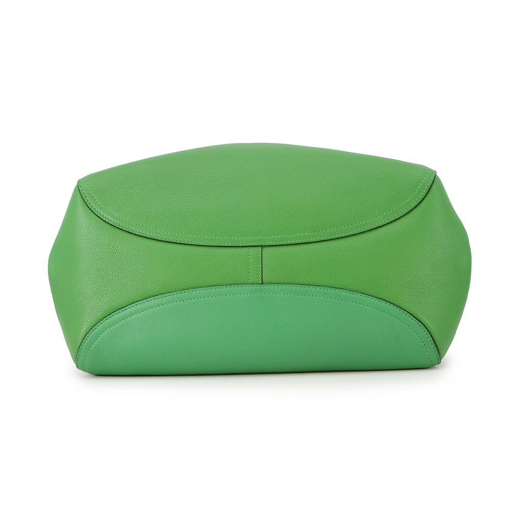 エルメス ハンドバッグ オクサー バンブー/シルバー金具 エバーグレイン □R刻印 HERMES 2wayショルダー