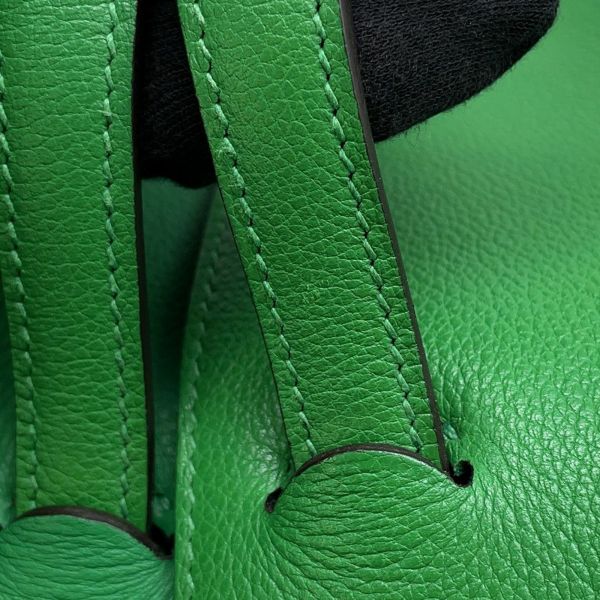 エルメス ハンドバッグ オクサー バンブー/シルバー金具 エバーグレイン □R刻印 HERMES 2wayショルダー