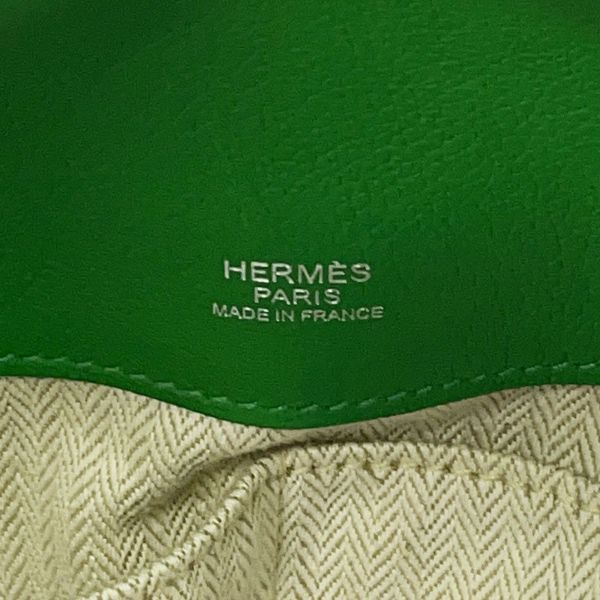 エルメス ハンドバッグ オクサー バンブー/シルバー金具 エバーグレイン □R刻印 HERMES 2wayショルダー