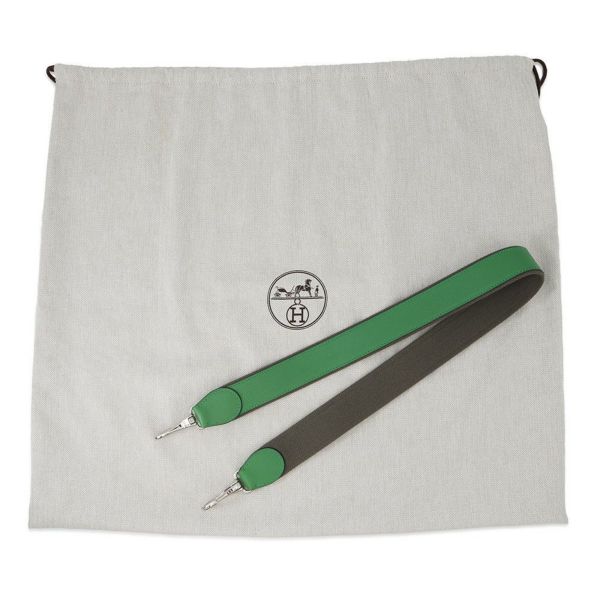 エルメス ハンドバッグ オクサー バンブー/シルバー金具 エバーグレイン □R刻印 HERMES 2wayショルダー