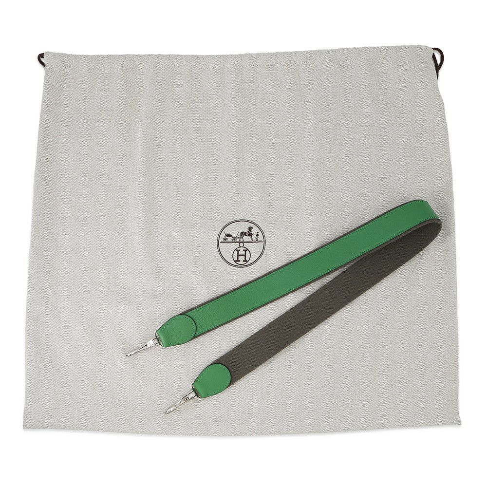 エルメス ハンドバッグ オクサー バンブー/シルバー金具 エバーグレイン □R刻印 HERMES 2wayショルダー