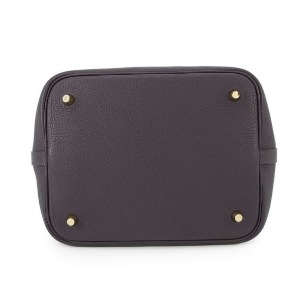 エルメス ハンドバッグ ピコタンロックMM カシス/ゴールド金具 トリヨンクレマンス D刻印