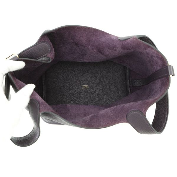 エルメス ハンドバッグ ピコタンロックMM カシス/ゴールド金具 トリヨンクレマンス D刻印