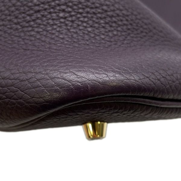 エルメス ハンドバッグ ピコタンロックMM カシス/ゴールド金具 トリヨンクレマンス D刻印