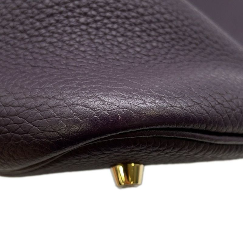 エルメス ハンドバッグ ピコタンロックMM カシス/ゴールド金具 トリヨンクレマンス D刻印