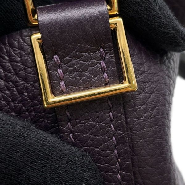 エルメス ハンドバッグ ピコタンロックMM カシス/ゴールド金具 トリヨンクレマンス D刻印