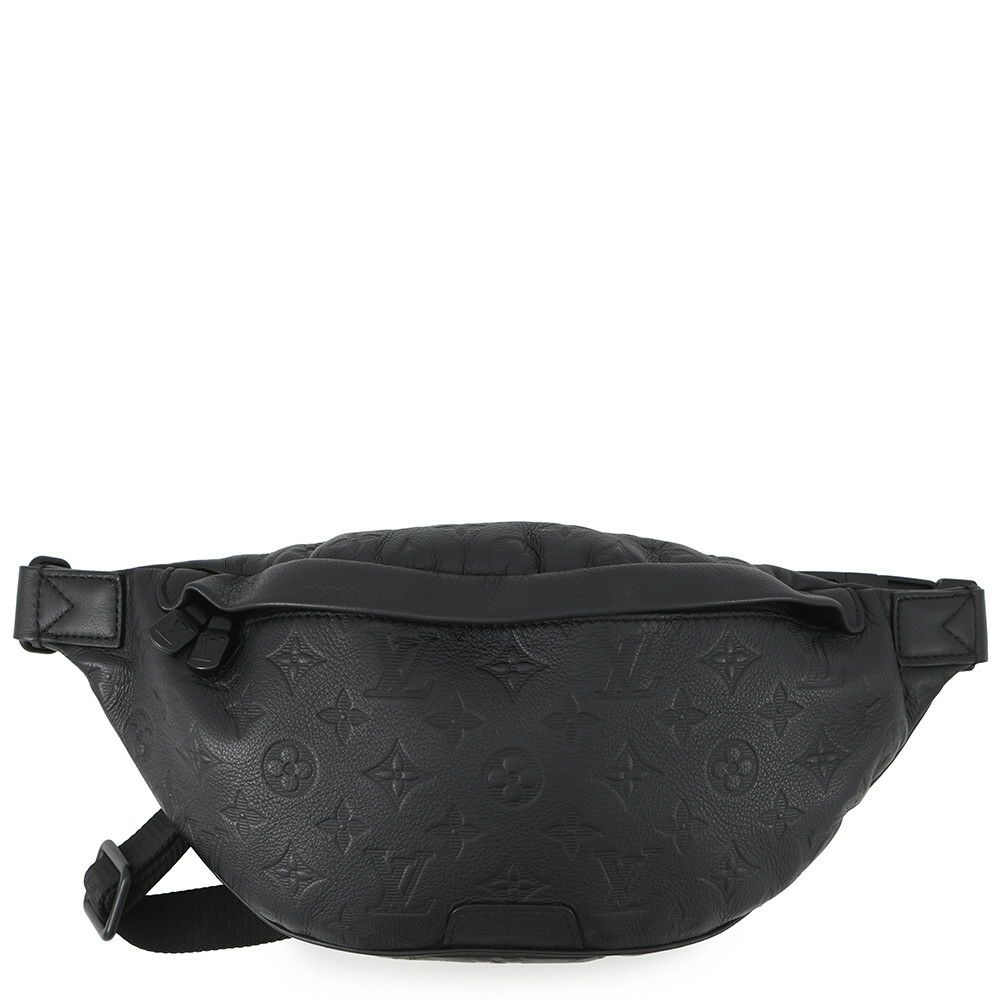 ルイヴィトン ボディバッグ モノグラム・シャドウ ディスカバリー・バムバッグPM M46036 ウエストバッグ 黒 ブラック