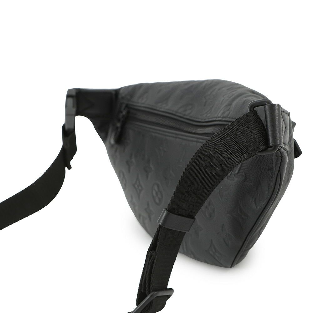 ルイヴィトン ボディバッグ モノグラム・シャドウ ディスカバリー・バムバッグPM M46036 ウエストバッグ 黒 ブラック