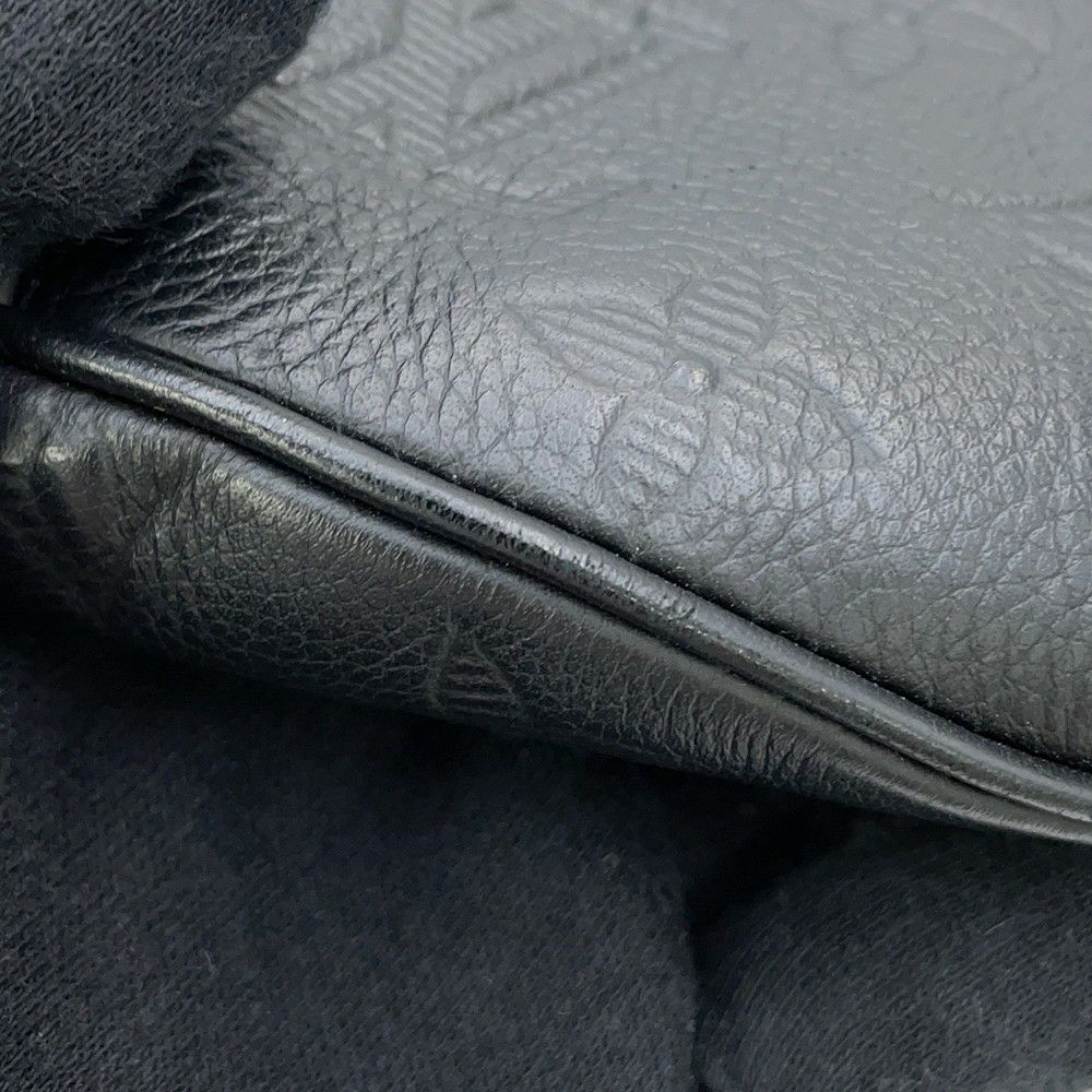 ルイヴィトン ボディバッグ モノグラム・シャドウ ディスカバリー・バムバッグPM M46036 ウエストバッグ 黒 ブラック