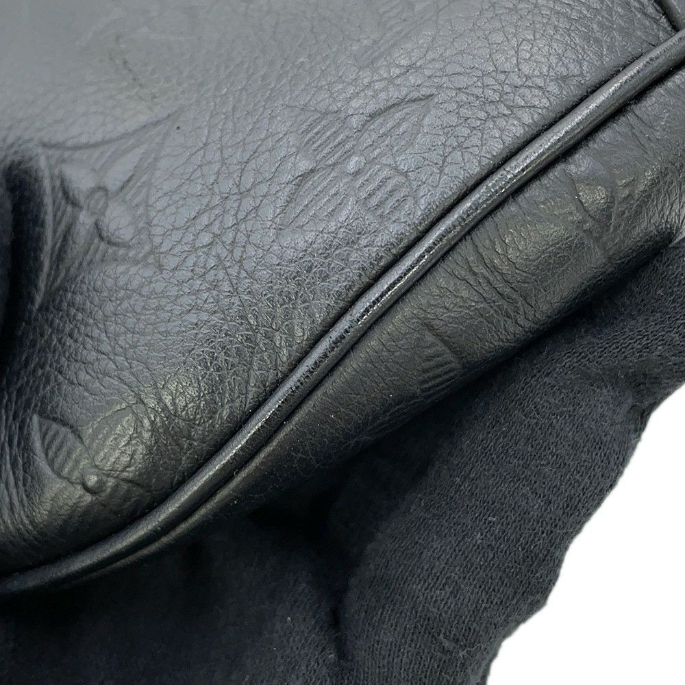 ルイヴィトン ボディバッグ モノグラム・シャドウ ディスカバリー・バムバッグPM M46036 ウエストバッグ 黒 ブラック